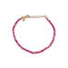 Birthstone Bead Bracelet In Ruby in 14k yellow gold