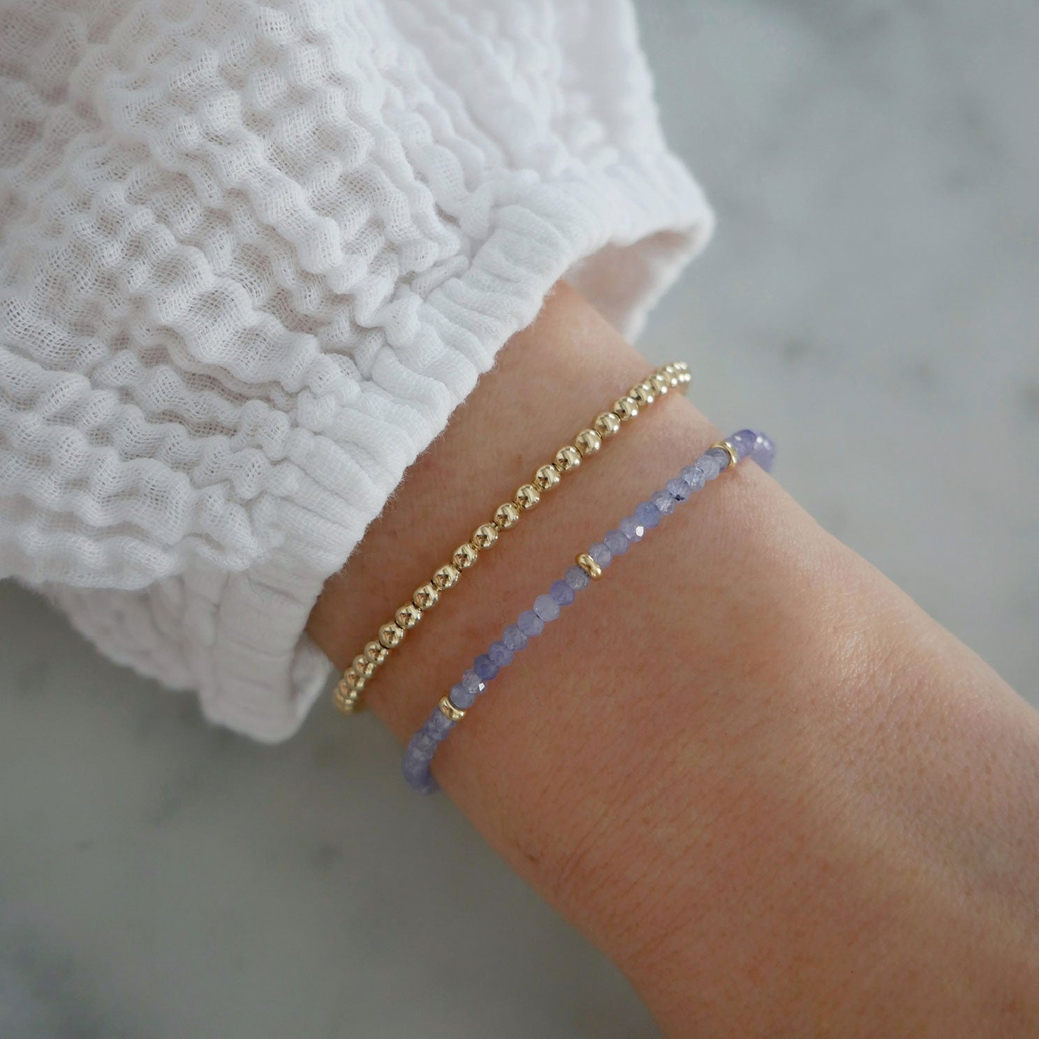 Tanzanite outlet bead bracelet