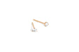Solitaire Diamond Stud Earring in 14k rose gold