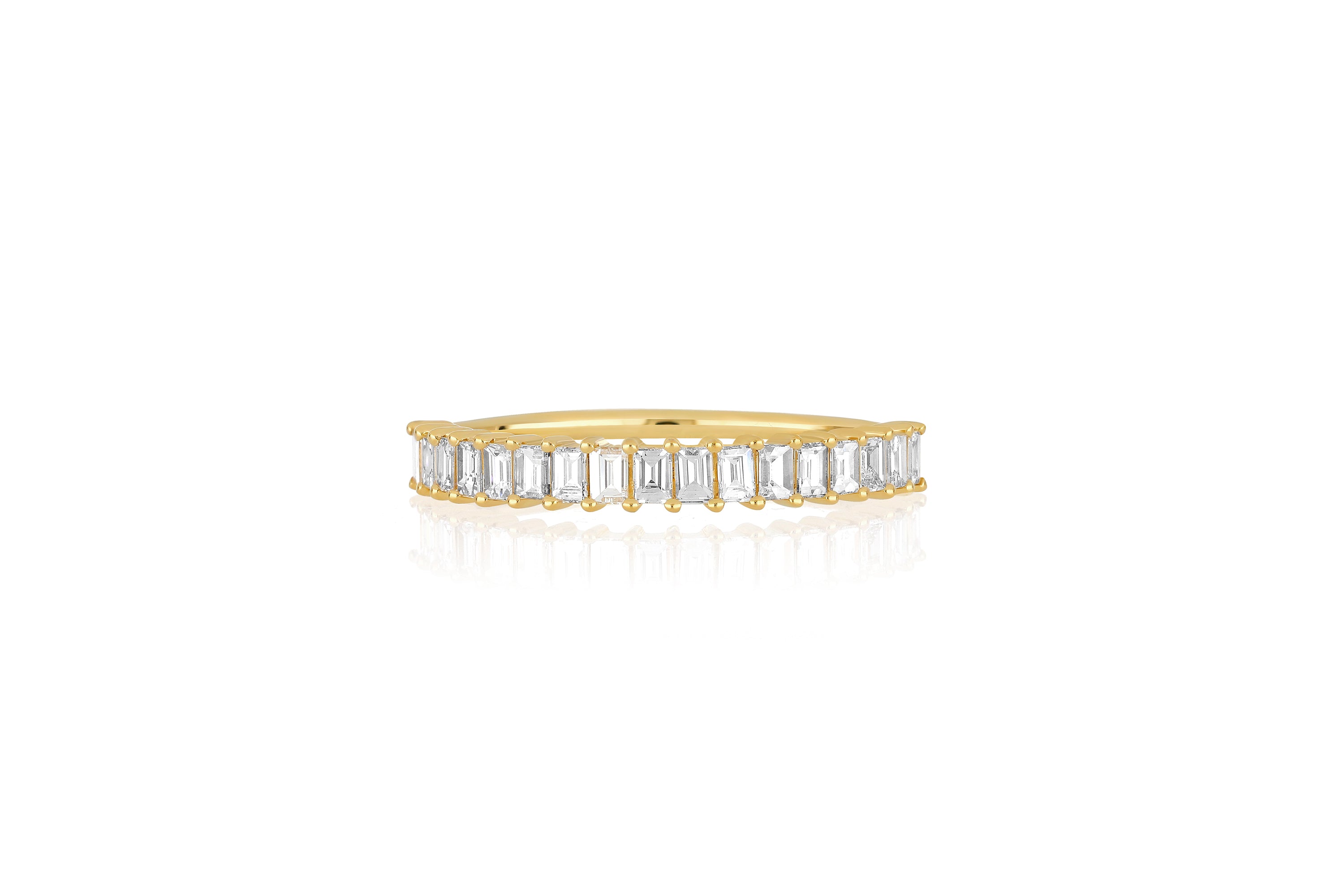 Prong Set Diamond Baguette Ring