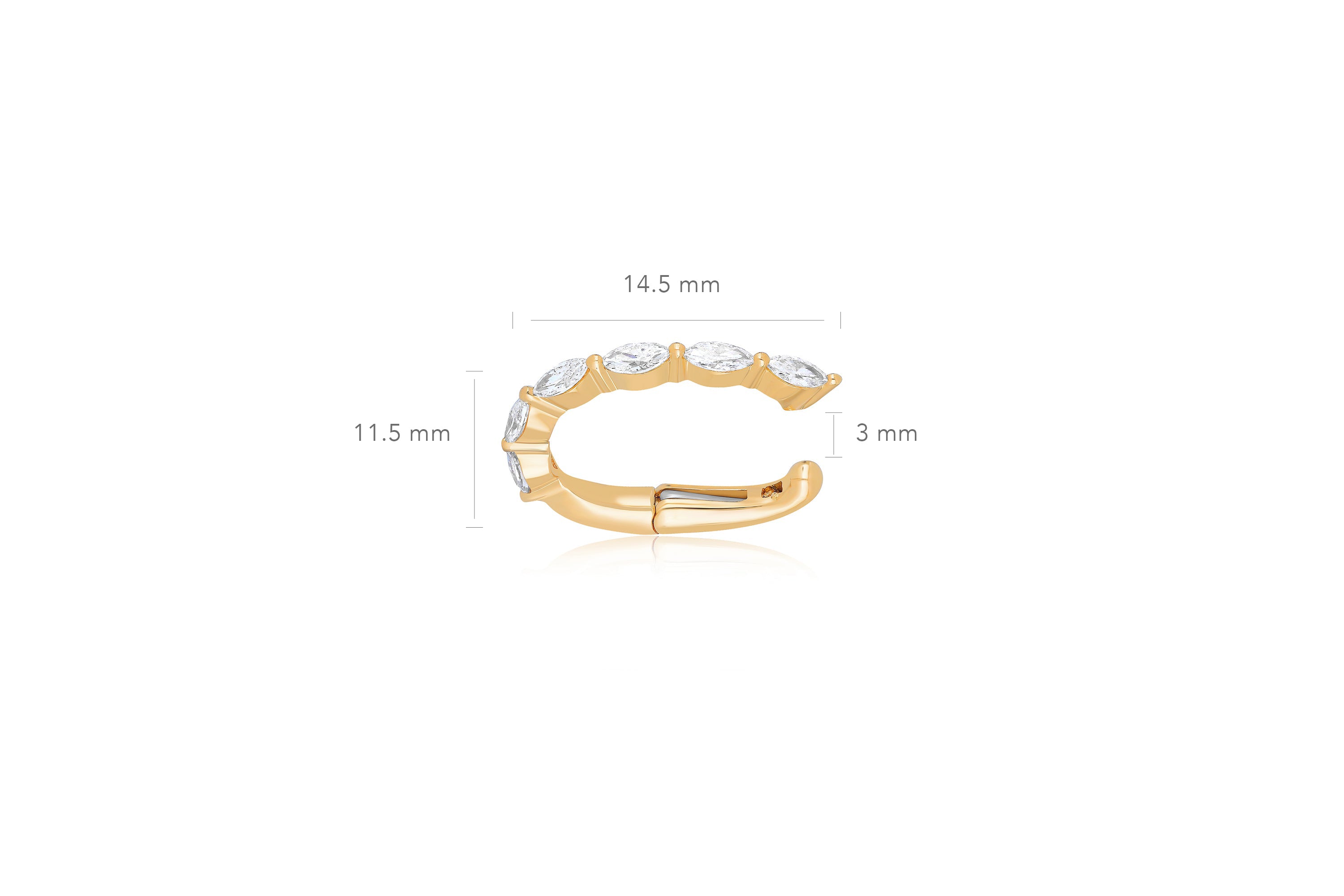 Marquise Diamond Ear Cuff