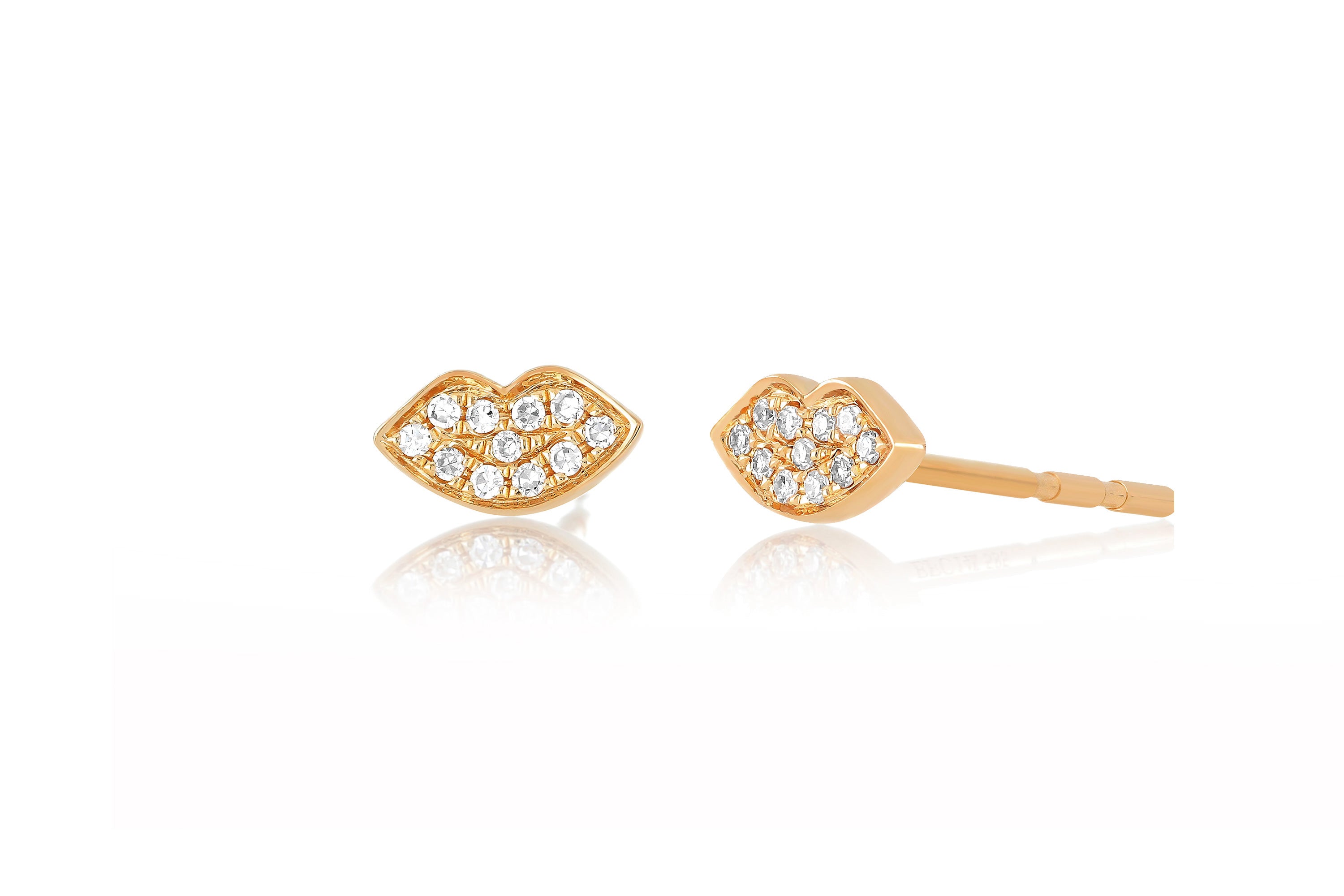 Mini Diamond Smooch Stud Earring