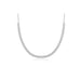 Diamond Double Row Segment Necklace in 14k white gold