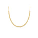 Diamond Double Row Segment Necklace in 14k yellow gold
