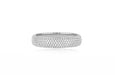 14k White Gold Pave Diamond Bubble Ring