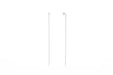 Solitaire Diamond Liquid Gold Threader Earring in 14k white gold