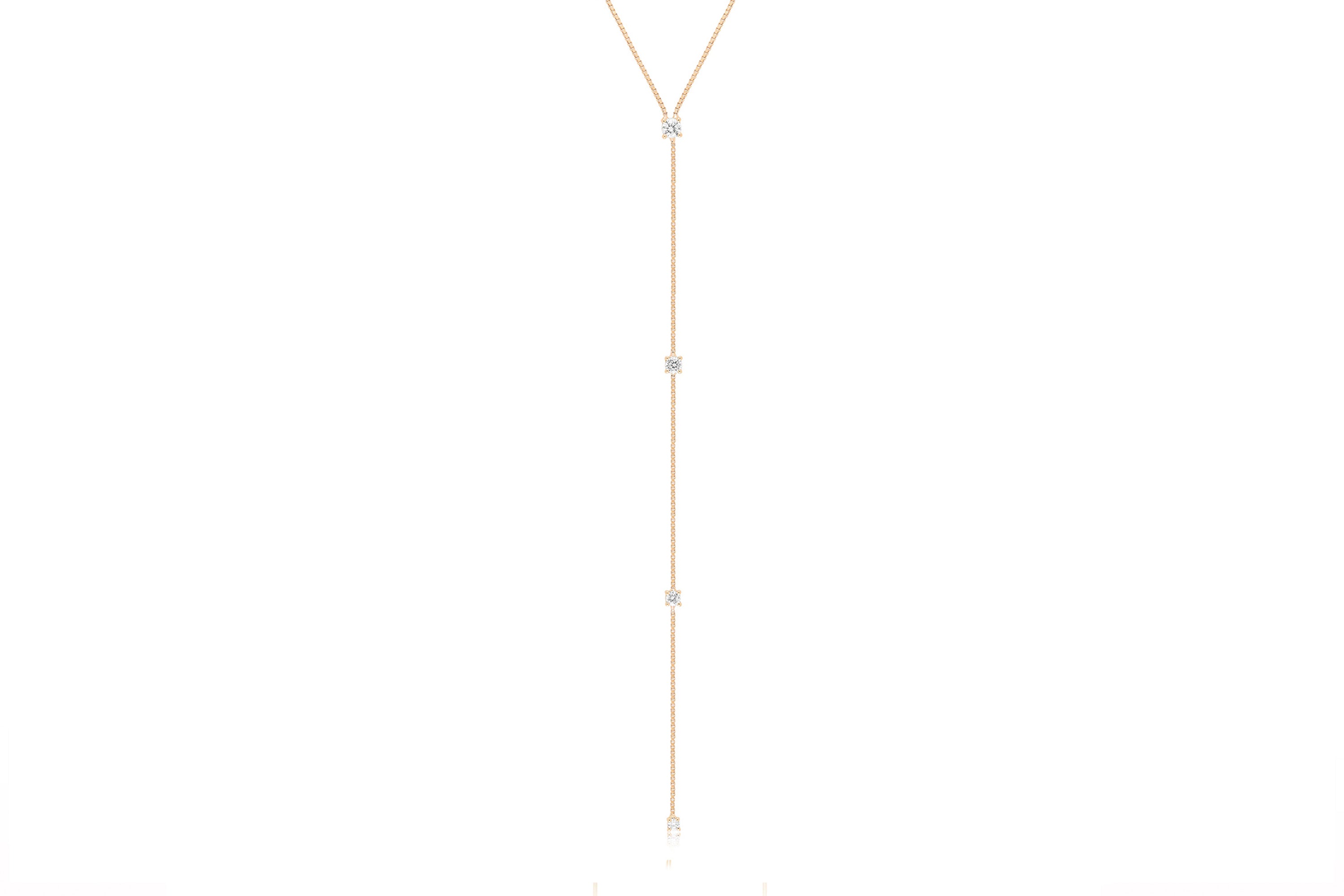 Diamond Callae Lariat Necklace
