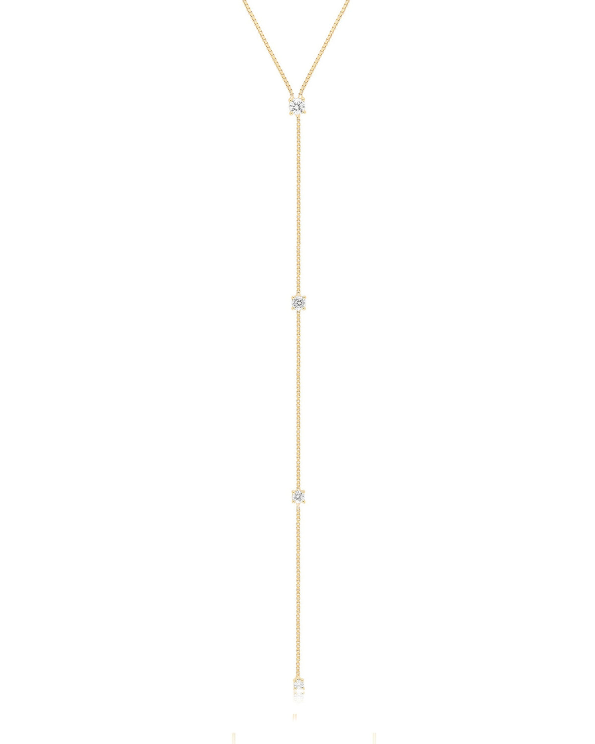 Diamond Callae Lariat Necklace