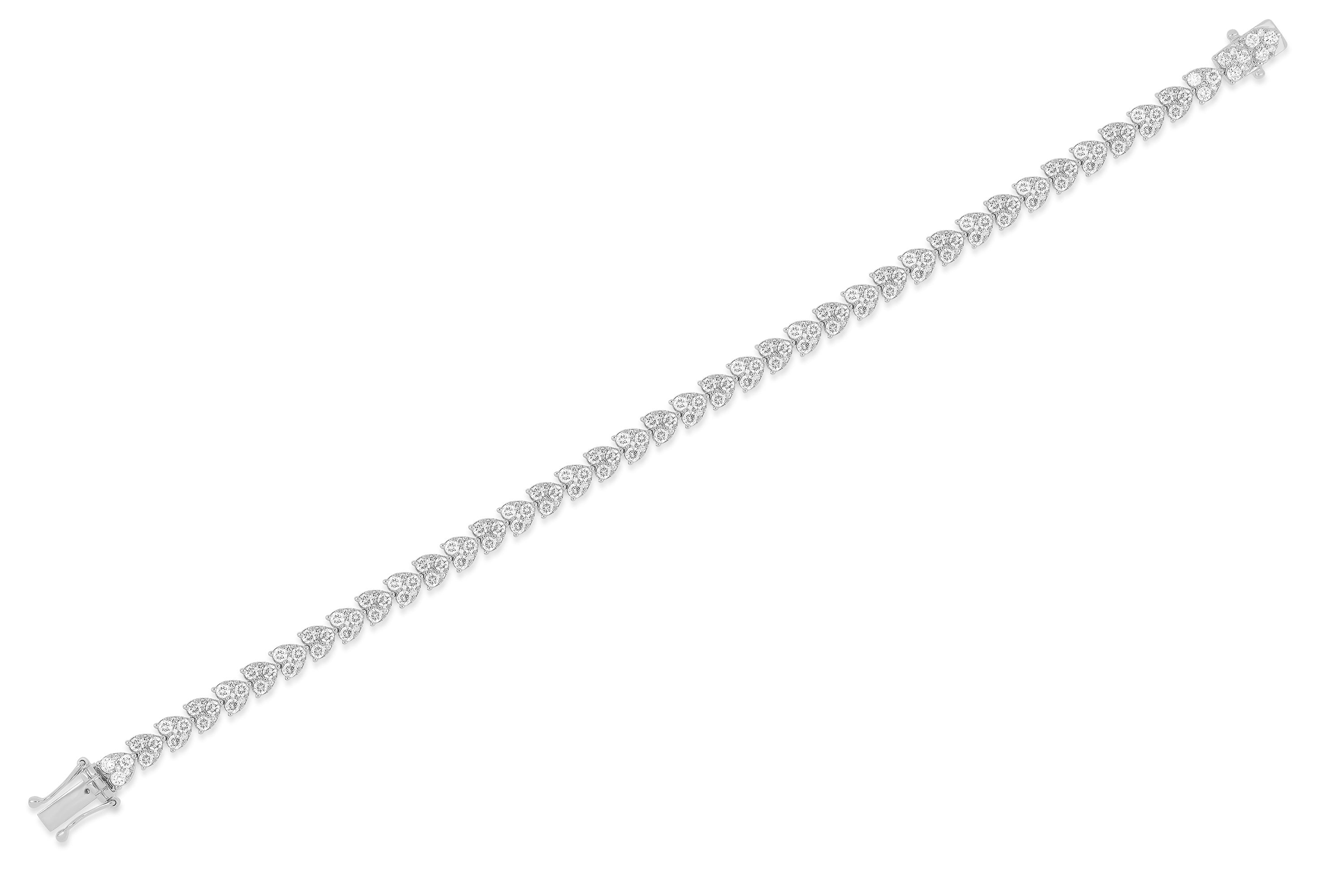 Endless Love Eternity Bracelet in 14k white gold