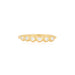 Diamond Pillow Stack Ring in 14k yellow gold
