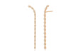 Pave Diamond Marquise Waterfall Earring in rose gold