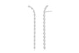 Pave Diamond Marquise Waterfall Earring in white gold