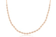 Pave Diamond Marquise Necklace in rose gold