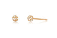 Disco Ball Stud Earring in 14k rose gold