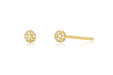 Disco Ball Stud Earring in 14k yellow gold