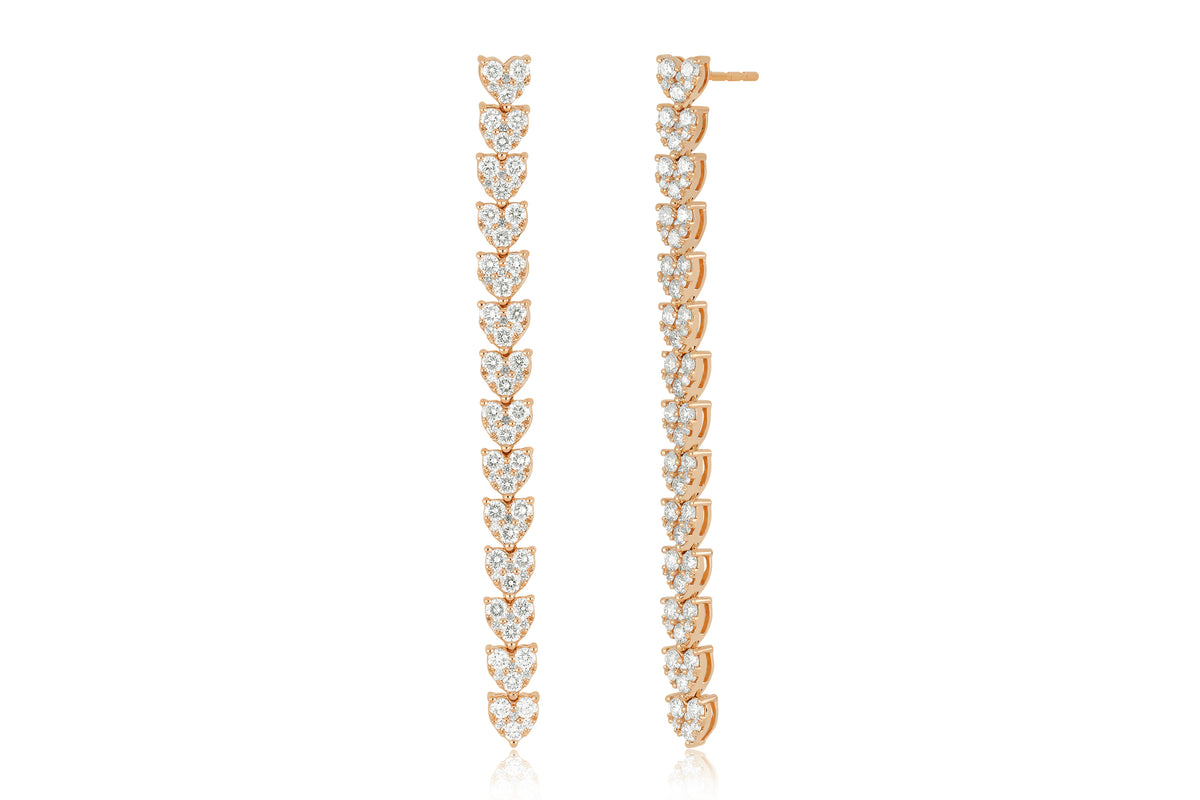 Endless Love Drop Earring in 14k rose gold