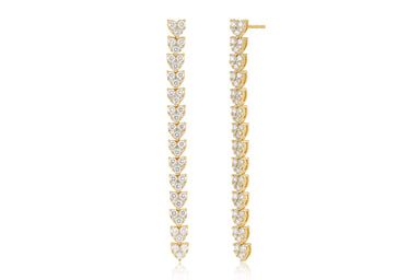 Endless Love Drop Earring in 14k yellow gold