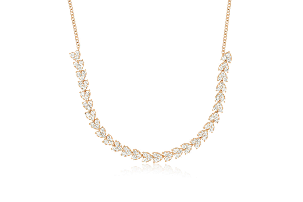Endless Love Necklace in 14k rose gold