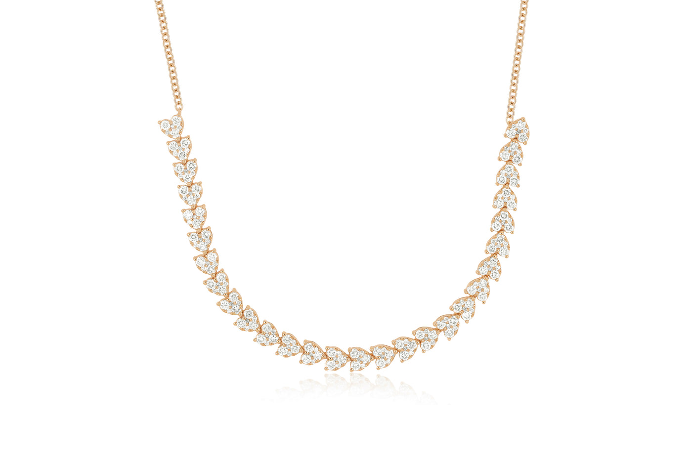 Endless Love Necklace in 14k rose gold