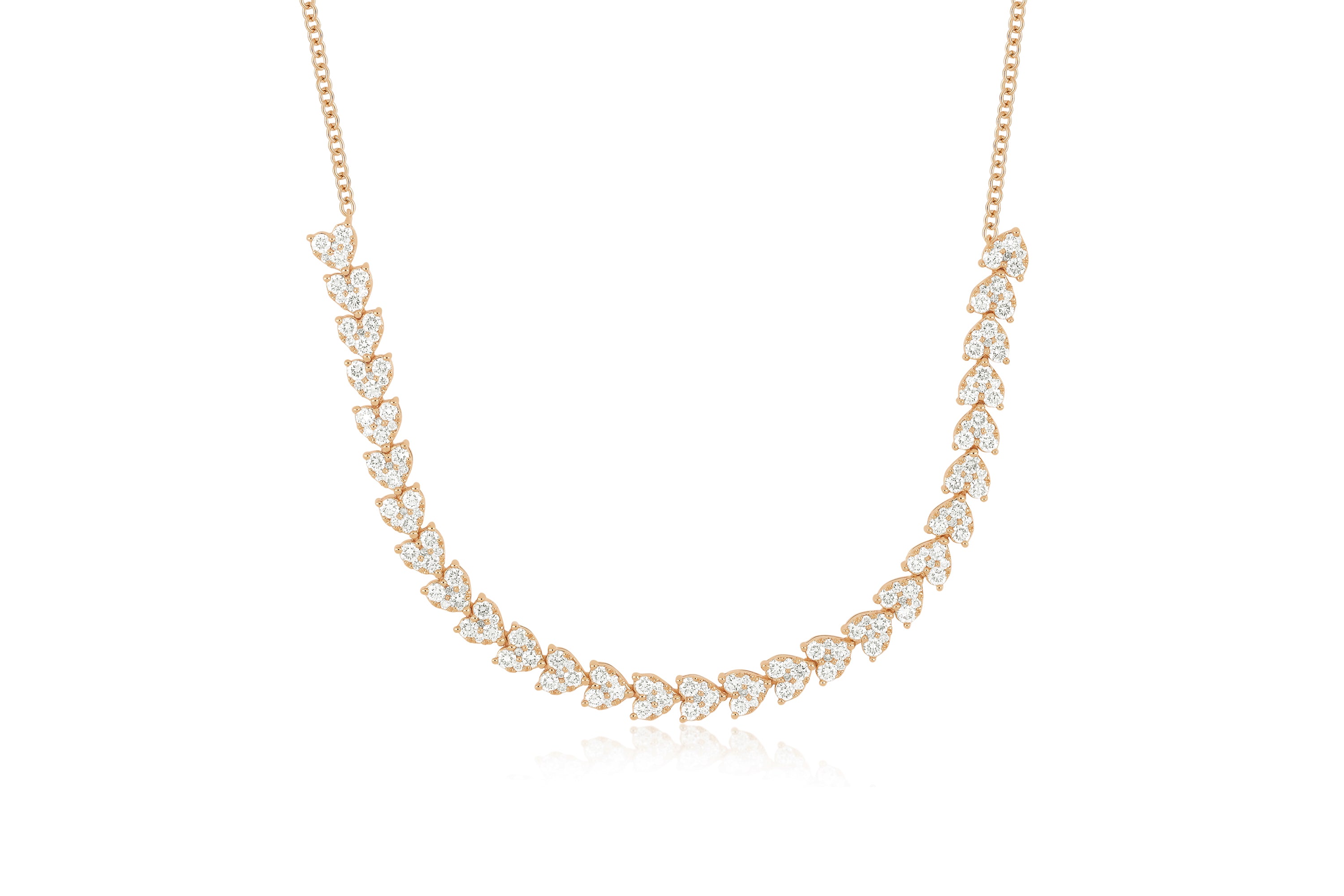 Endless Love Necklace in 14k rose gold