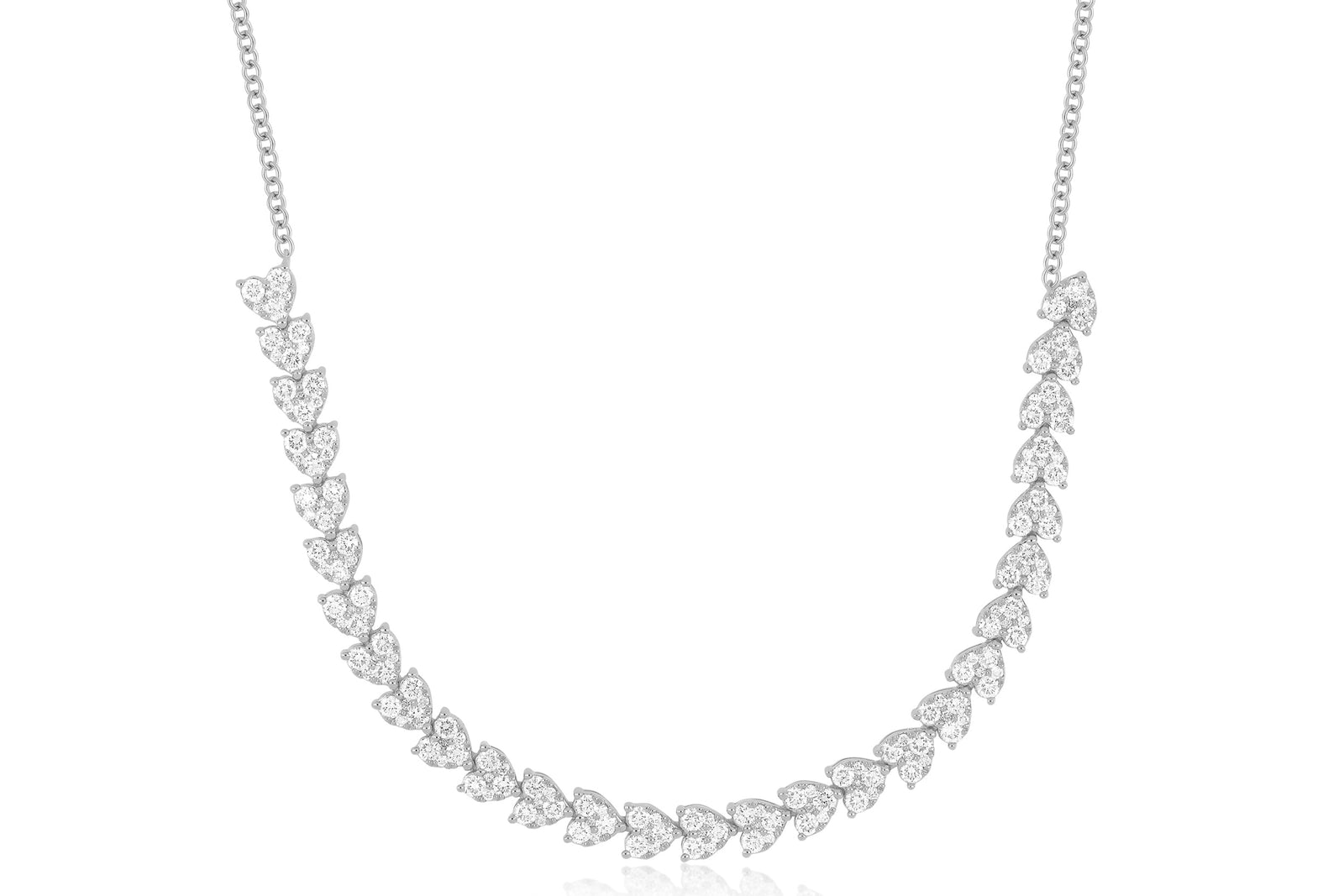 Endless Love Necklace in 14k white gold