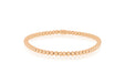  Gold Ball Stretch Bracelet in 14k Rose Gold