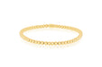  Gold Ball Stretch Bracelet in 14k Yellow Gold