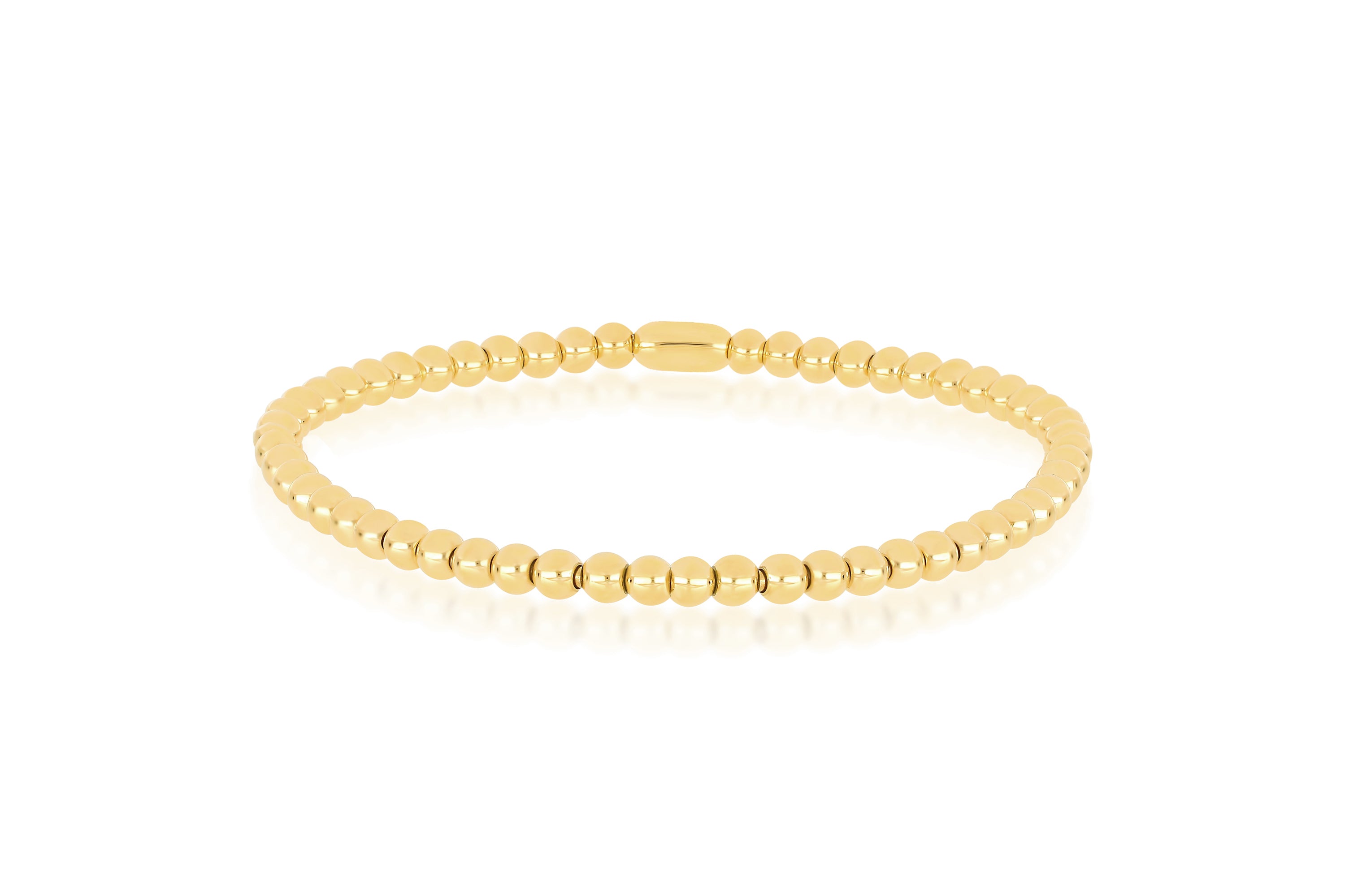 4mm 14k Gold Filled Karma waterproof bracelet 6.5