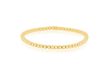  Gold Ball Stretch Bracelet in 14k Yellow Gold
