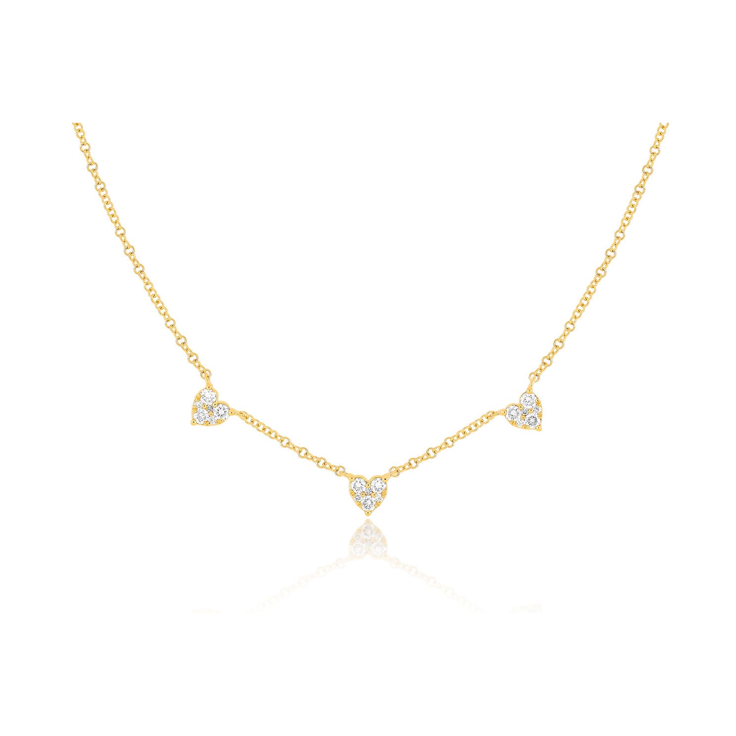 Gold and Diamond Heart Locket Necklace — EF Collection®