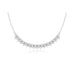 Diamond & Gold Ball Necklace in 14k white gold
