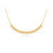 Diamond & Gold Ball Necklace in 14k yellow gold