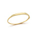 Gold Bangle with Diamond Detail in 14k yellow gold