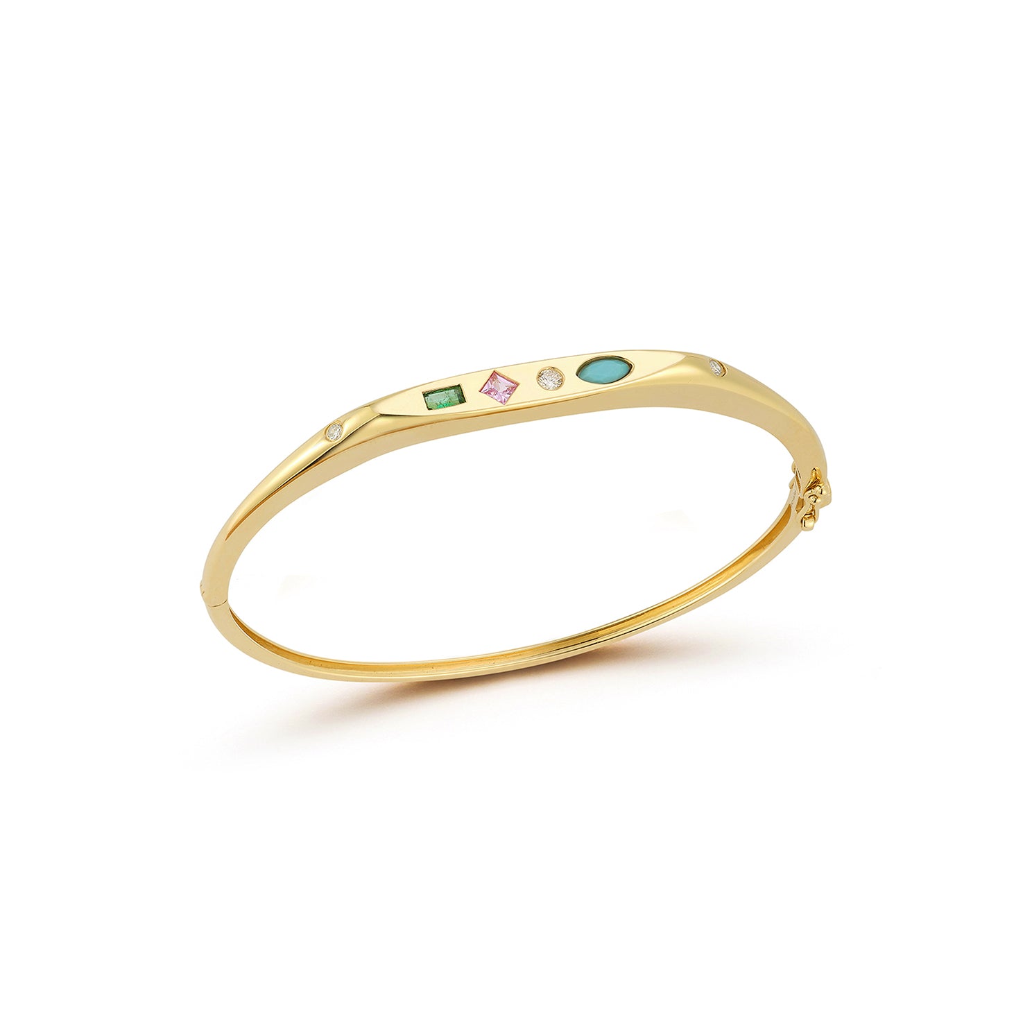 Gold Treasure Bangle in 14k yellow gold