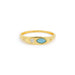 Diamond & Turquoise Treasure Ring in 14k yellow gold