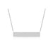 Nameplate Necklace in 14k white gold