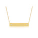 Nameplate Necklace in 14k yellow gold