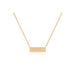 Mini Nameplate Necklace in 14k rose gold