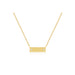 Mini Nameplate Necklace in 14k yellow gold