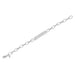 Nameplate Jumbo Link Bracelet in 14k white gold
