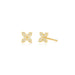 Diamond Blossom Stud Earring in 14k yellow gold