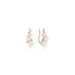 Diamond & Pearl Ear Climber in 14k rose gold