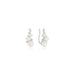 Diamond & Pearl Ear Climber in 14k white gold