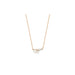 Diamond & Pearl Necklace in 14k rose gold