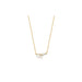 Diamond & Pearl Necklace in 14k yellow gold