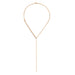 Graduated Chain Link Lariat Necklace in 14k rose gold