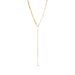 Graduated Chain Link Lariat Necklace in 14k yellow gold
