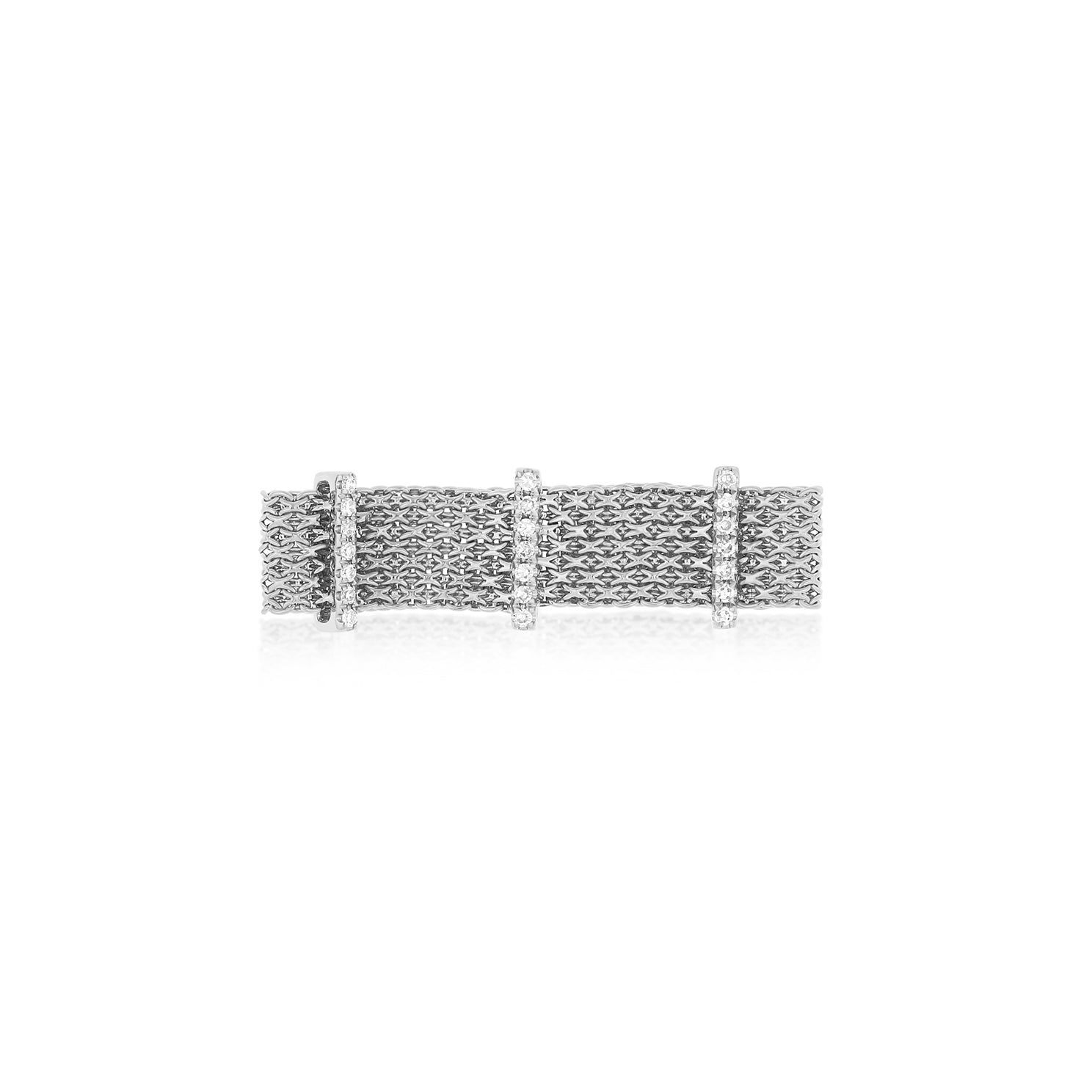 Tiffany Co Sterling Silver Notes Mesh Somerset Braid Ring Sz 6 | eBay