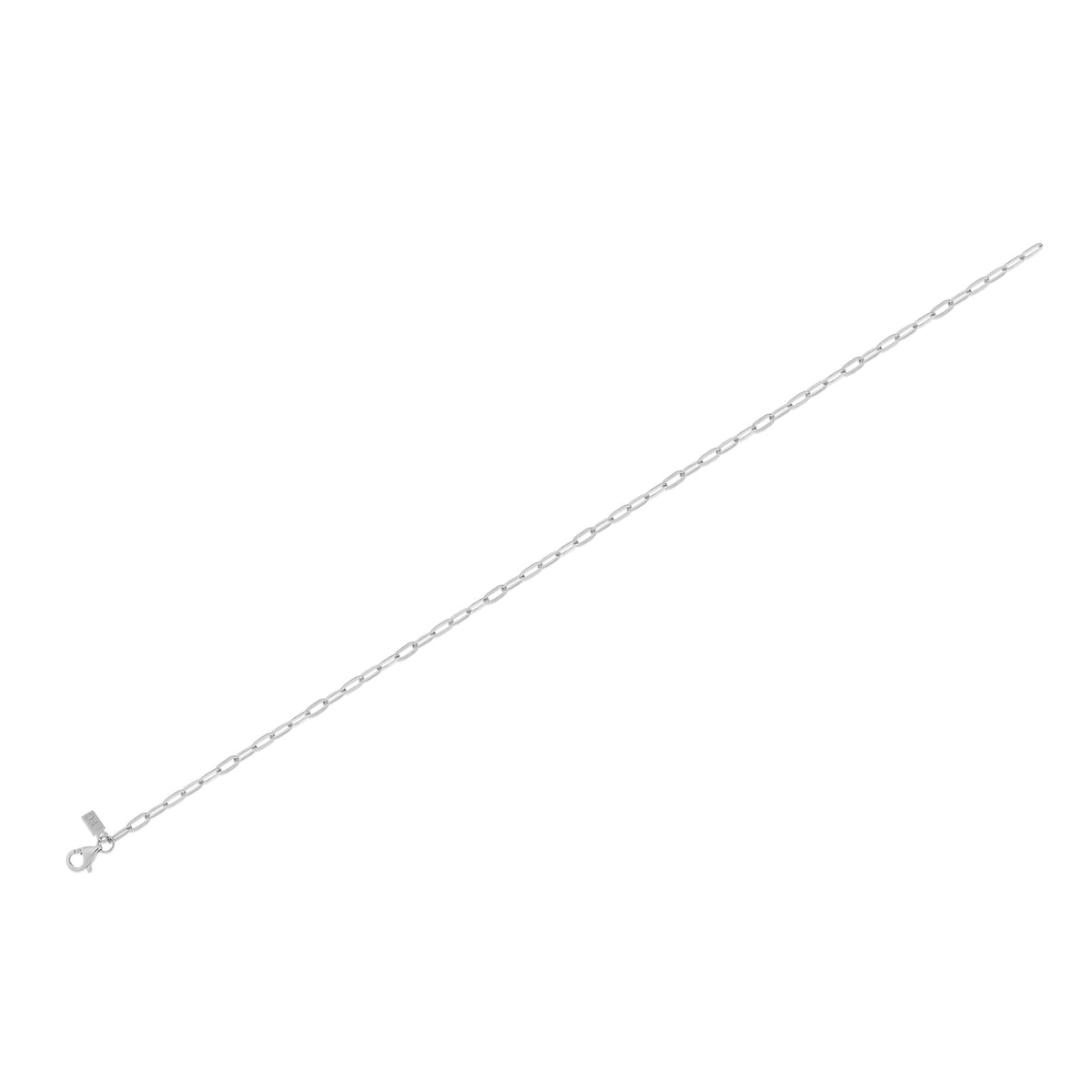 Mini Link Anklet in 14k white gold