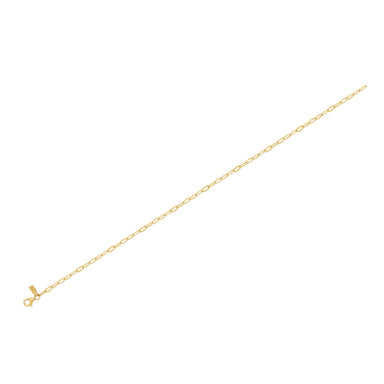Mini Link Anklet in 14k yellow gold